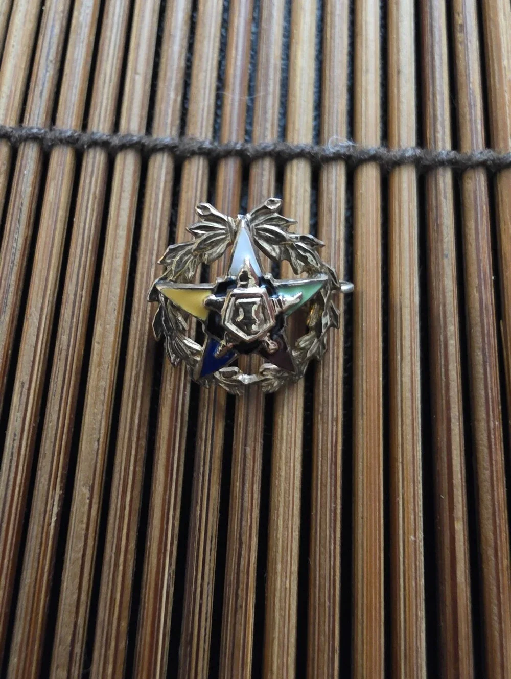 10k Eastern Star Yellow Gold Pin (Vintage)